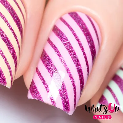 Wrapping Paper Stencils For Nails Candy Cane Christmas Nail Stickers Nail Art • $3.75