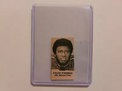 Chuck Foreman University Of Miami 1972 College Football CO Panel • $16