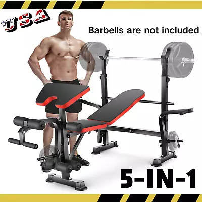 Olympic Weight Bench Adjustable Incline 600/900lbs Foldable Full Body Workout • $99.99