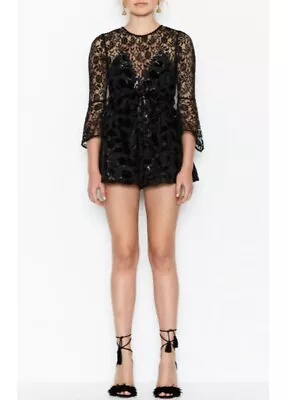 Alice McCall Aurora Playsuit Black Size 6 • $50