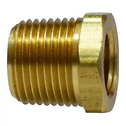 3/4  X 1/2  Male NPTF X Female NPTF Hex Bushing Reducer Solid Brass Pipe Fitting • $7.95