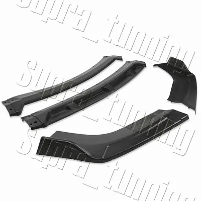 Matt Black Front Bumper Lip 4PCS Universal Configurable Of Up 3-Different Style • $62.99