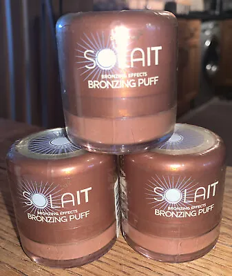 Solait Bronzing Puff  X 3 - Deep Bronze - Still Sealed Discontinued • £12.50