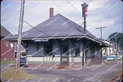ORIG SLIDE Maine Central Station Lisbon Falls Original Kodachrome Slide Proc • $9.99