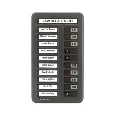 £119.99 • Buy Indesign Grey In/Out Board 10,20 Or 40 Names FAST & FREE DELIVERY