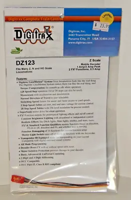 Digitrax DZ123 Decoder For Many Z N And HO Scale Locomotives NEW • $20.39