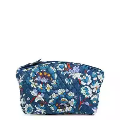 Vera Bradley Grand Travel Cosmetic Floral Bursts NWT Makeup Bag Blue • $18.04