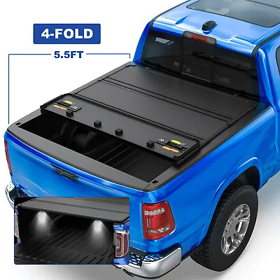 5.5FT 4-Fold Hard Tonneau Cover Solid Short Bed For 2015-2023 Ford F-150 Truck • $369.89