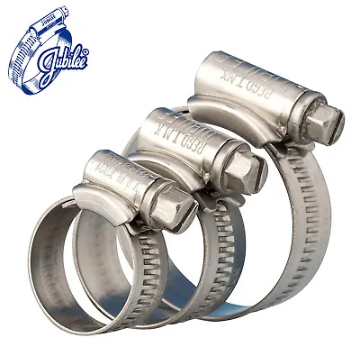 £70.96 • Buy Jubilee Clips Stainless Mild Steel Hose Clamp Worm Drive Marine Grade Clip
