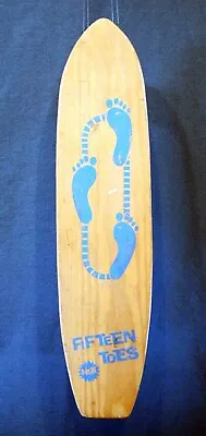 Vintage 1960's Era / Nash MFG. /  Fifteen Toes  #1 / (Blue) Wooden Skateboard! • $132.95
