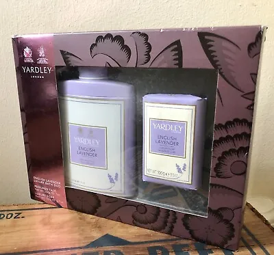 Yardley English Lavender Talcum Powder Talc 200g Luxury Soap Gift Set New Boxed • £14