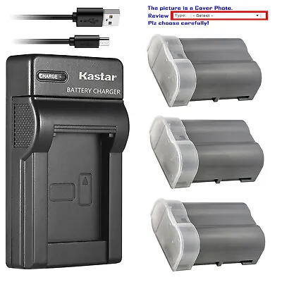 Kastar Battery Slim USB Charger For Nikon EN-EL15e MH25 Nikon MB-D16 MB-D18 Grip • $29.09