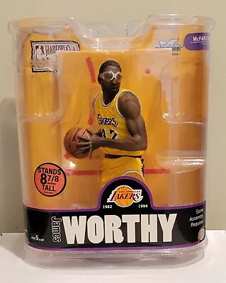 James Worthy NBA Legends Series 3 McFarlane Los Angeles Lakers Figure • $55