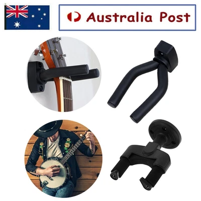 $9.12 • Buy Guitar Wall Mount Bracket Hanger Padded Hook Mount Holder Ukulele Stand Rack AUS