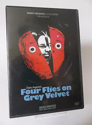 Four Flies On Grey Velvet (DVD 1971) Dario Argento Classic Giallo FULL & UNCUT • £8.99