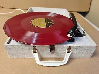 $100 • Buy Vintage Kingsley Record Player, Vintage Portable Turntable,  Working Order 