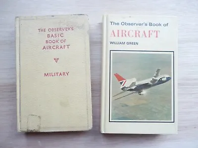 2 Vintage Collectable Observer's Books Basic Aircraft 1967 1st Ed Aircraft 1980 • £7