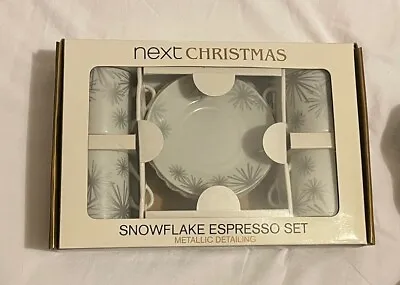 Next Christmas Snowflake Espresso Set • £6