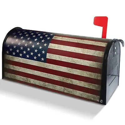 Anley Magnetic Retro US Flag Mailbox Covers - American Patriotic Mail Box Wraps • $17.95