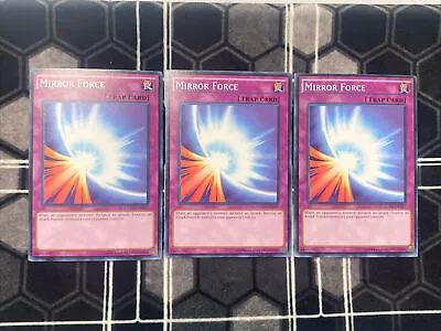 🔥 3x YuGiOh Mirror Force YGLD Or YS18 Common Near Mint PLAYSET • $5.99