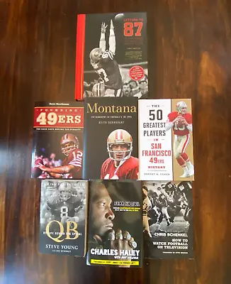 San Francisco 49ers Books / How To Watch Football On TV 5 HC 2 SC-Lot Of 7 • $20.30