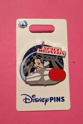 New Disney Mickey Riding Space Mountain Pin  • $10.99