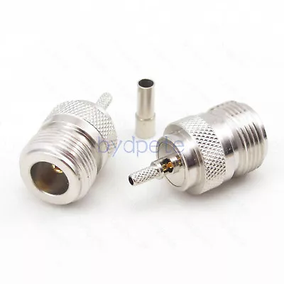 N-Type Female Jack Connector RF Crimp For RG316 RG174 LMR100 Coax Cable Bydpete • $2.20