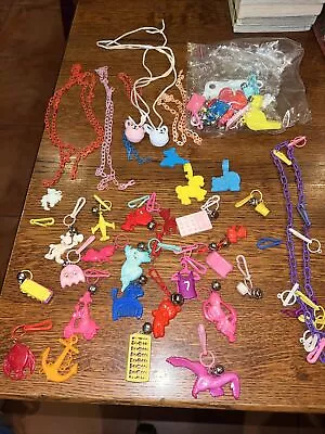 1 NEW Vintage 80s Plastic Bell Charms Clip In Sealed Bag And Variety Lot  LOOK!! • $75