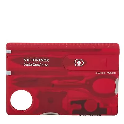 Red Transparent Swiss Card Lite • $29.65