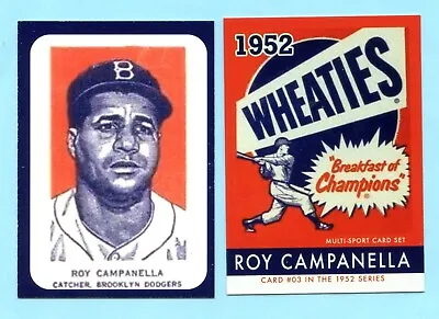 $6.95 • Buy 1952 Wheaties Collector Card # 3 Roy Campanella - Brooklyn Dodgers
