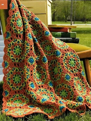 Peruvian Tiles / Wintertime Warmer / Afghans  ----    Vintage Crochet Patterns • $4.99