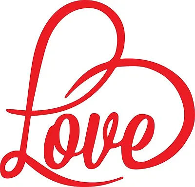 Window Wall Vehicle Display Valentines Day Love Decal Vinyl Sticker  • £1.79