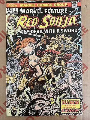 Marvel Feature (2nd Series) #2 1976 FN Red Sonja Frank Thorne - Marvel Comics • $14.91