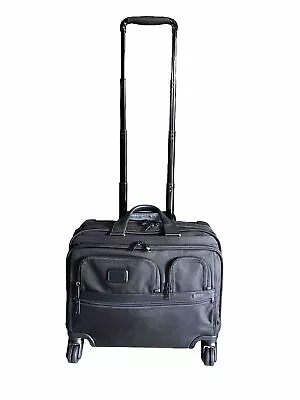 Tumi Alpha 2 4 Wheeled Deluxe Brief With Laptop Case Carry On 98297 1041 26627 • $695