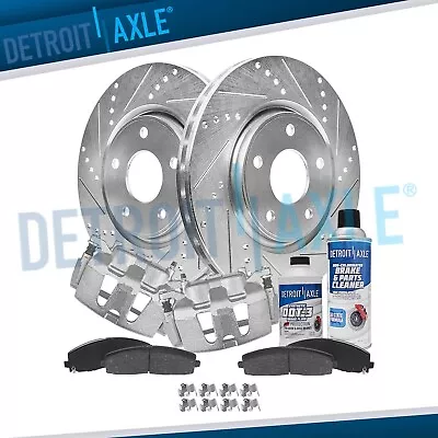 Front Drilled Rotors Brake Calipers Brake Pads For 2013-2020 Town & Country C/V • $256.33