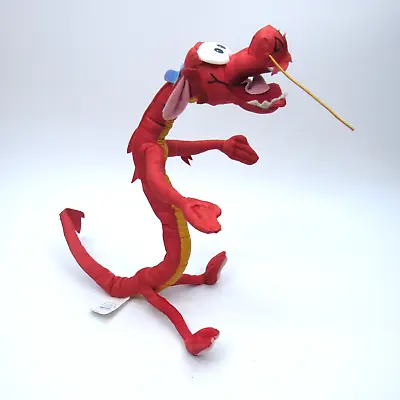 Disney Mulan Mushu Plush Poseable Bendable Red Dragon Toy Applause 13  Plush • $18.98