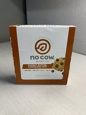 New No Cow Bar Peanut Butter Chocolate Chip 2.12oz Vegan Bars Exp Date 7-10-2024 • $20.49