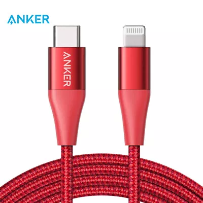 ANKER USB C To Lightning Cable (0.9m) Powerline+ II USB Cable For IPhone Red • $31.95