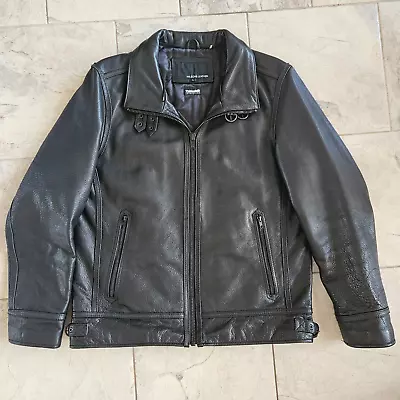 Wilson Leather Thinsulate Black Leather Bomber Jacket Large Great Condition • $79.99