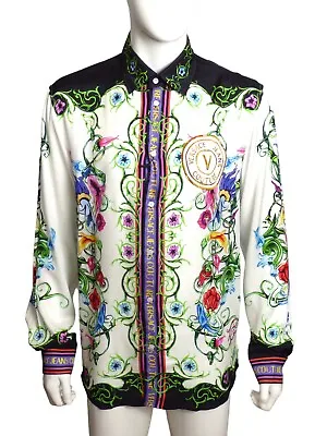 VERSACE JEANS COUTURE-  NWT 2023 Rayon Print L/S Shirt Size  Large • $258