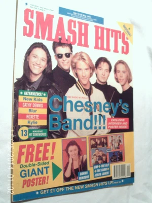 £6.99 • Buy Smash Hits  Uk  Magazine 15 May 1991 Kylie Nkotb Blur Roxette