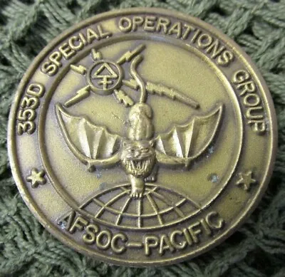 Us Air Force Afsoc 353rd Special Operations Group Foal Eagle Challenge Coin #10. • £99.99