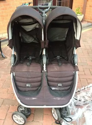 £177 • Buy Britax B-agile Double Stroller Buggy With Rain Cover