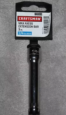 Craftsman Max Axess 3  Extension Pass Through Socket SAE 29303 1/4  Drive NEW • $19.95