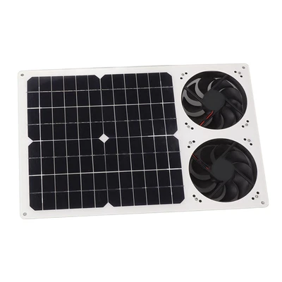 £45.73 • Buy 40W Solar Panel Fan Kit Waterproof Exhaust 6 Inches Portable Solar Vent Dual QT