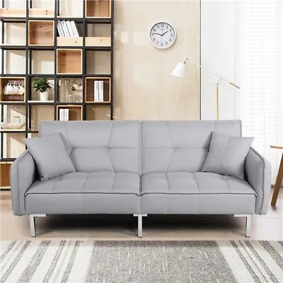 Convertible Sleeper Sofa Bed Couch Pull Out Futon Sofas Daybed Recliner Couches • $209.99