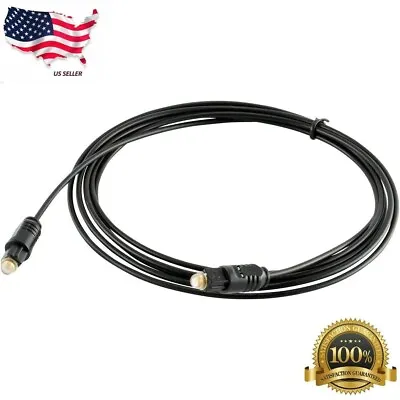 10 FT Digital Fiber Optic Audio Cable Cord Optical SPDIF TosLink For TV DVD AMP • $3.64