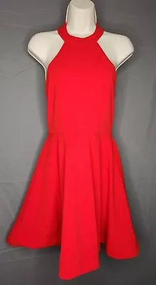 B. Darlin Halter Mini Fit & Flare Cocktail Party Dress Red Women's 7/8 • $25