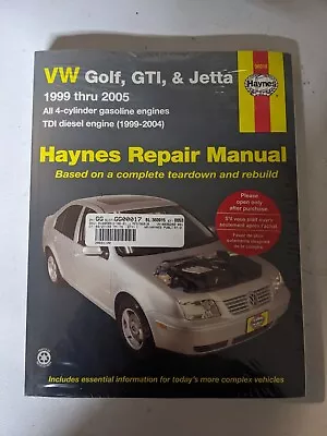 1999-2005 VW Golf GTI Jetta Gas & TDI Haynes Repair Service Workshop Manual 708X • $23.79