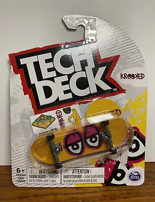 Tech Deck Ultra Rare Krooked Eyes Yellow Skateboard Finger Skateboard Brand NEW • $25